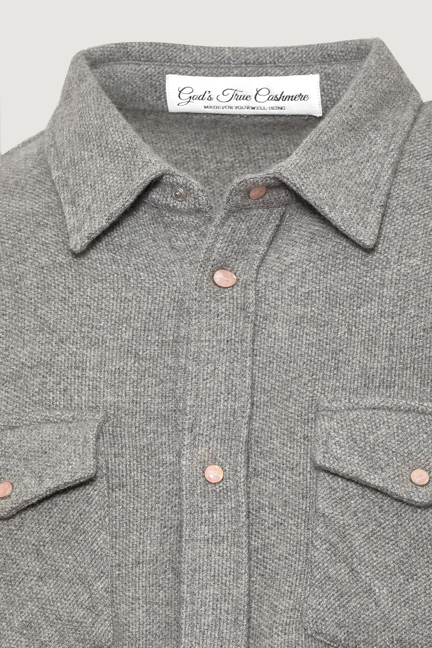 Grey Cashmere Shirt