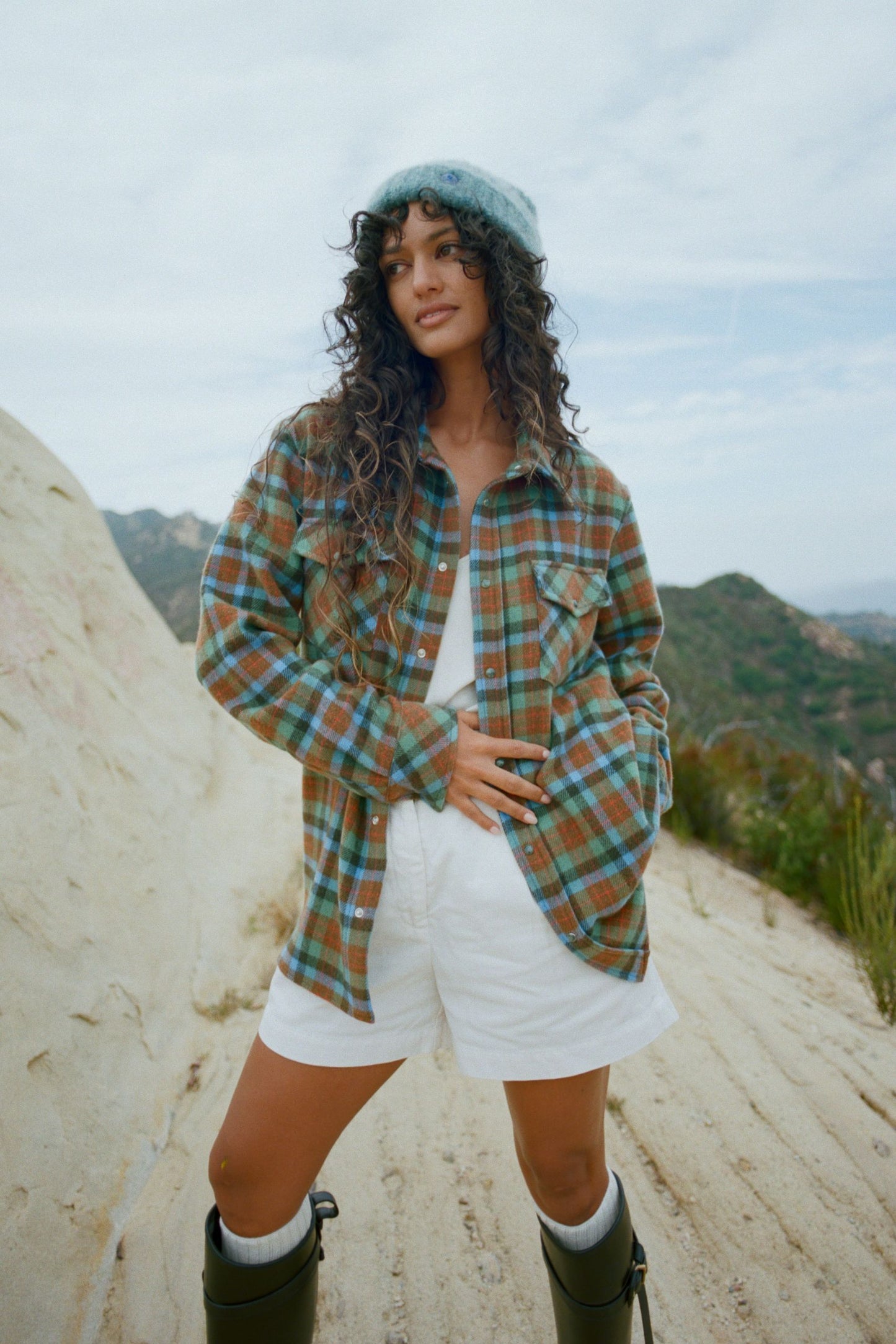 Moss Tartan Cashmere Shirt