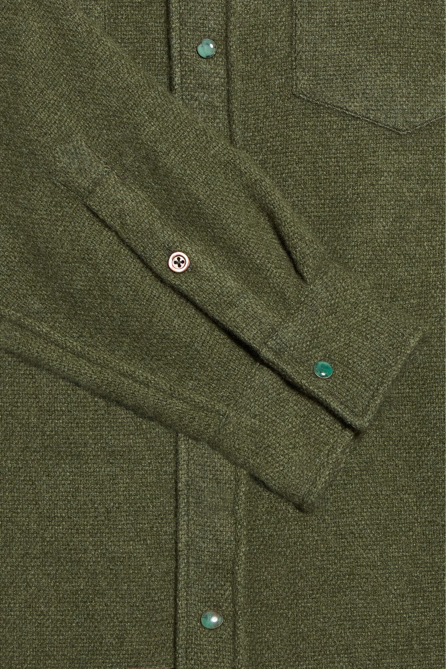 Olive Cashmere Shirt