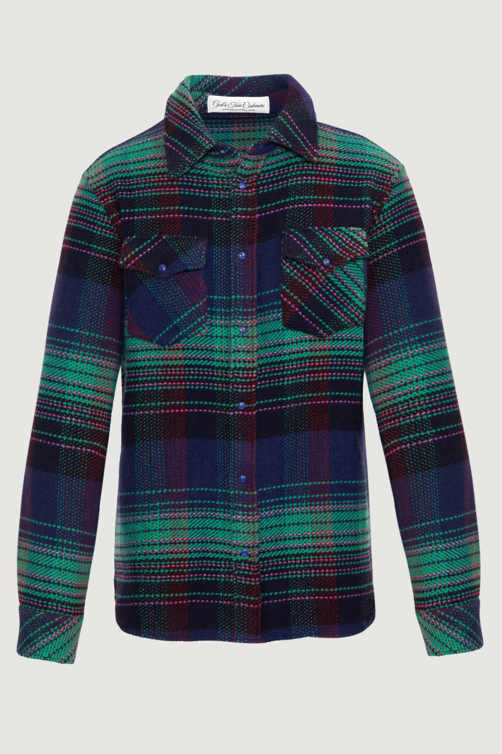 Venice Tartan Cashmere Shirt – God’s True Cashmere
