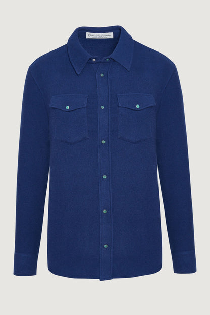 Navy Cashmere Shirt