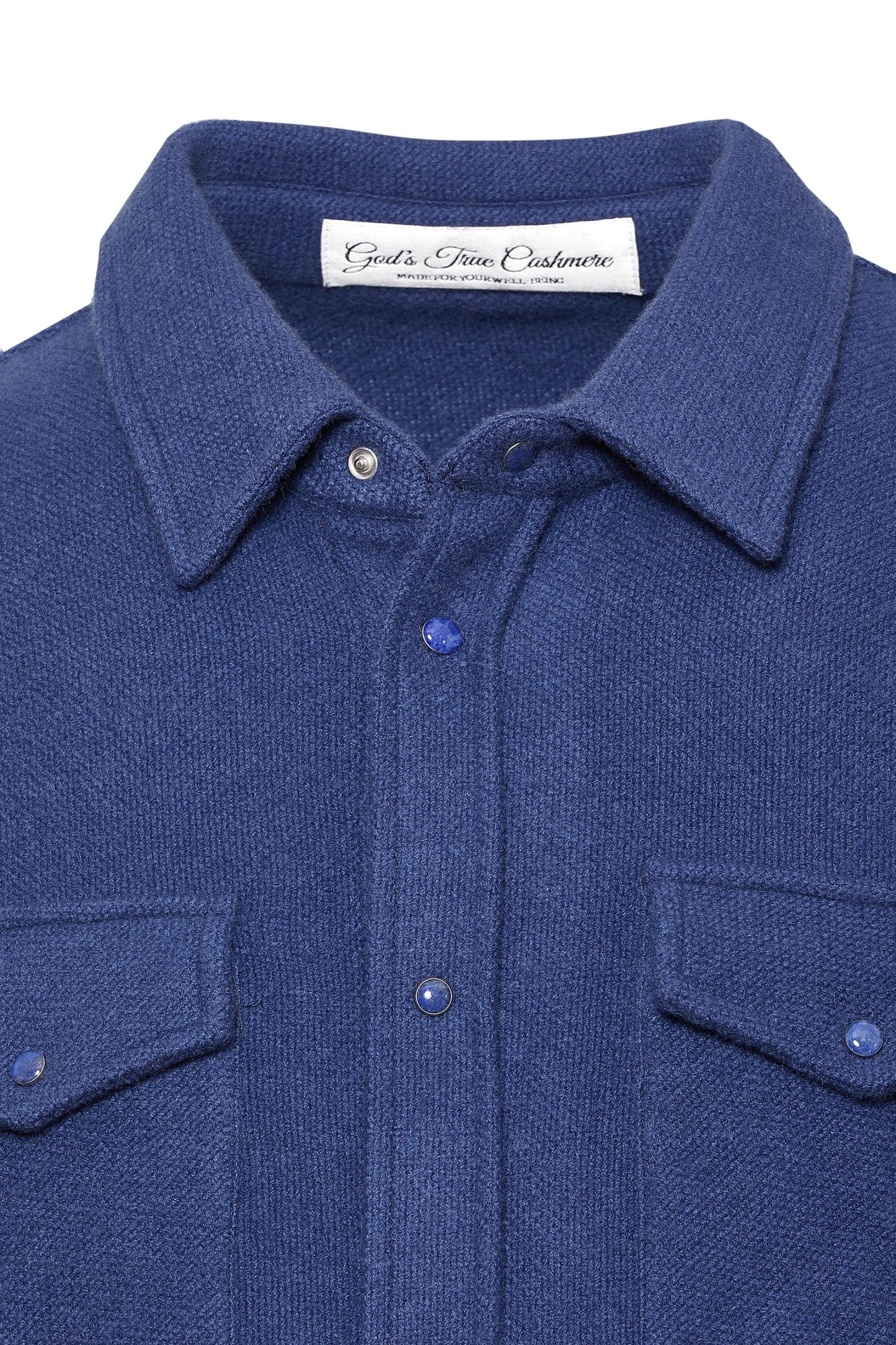 Navy Cashmere Shirt