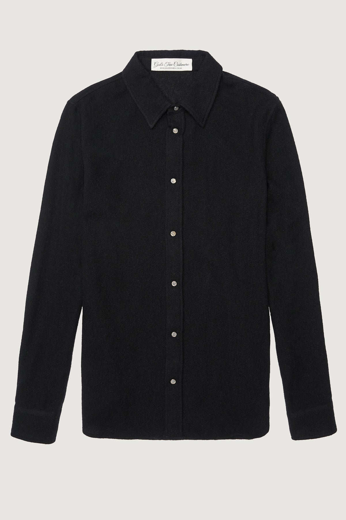 Black Gauze Cashmere Shirt