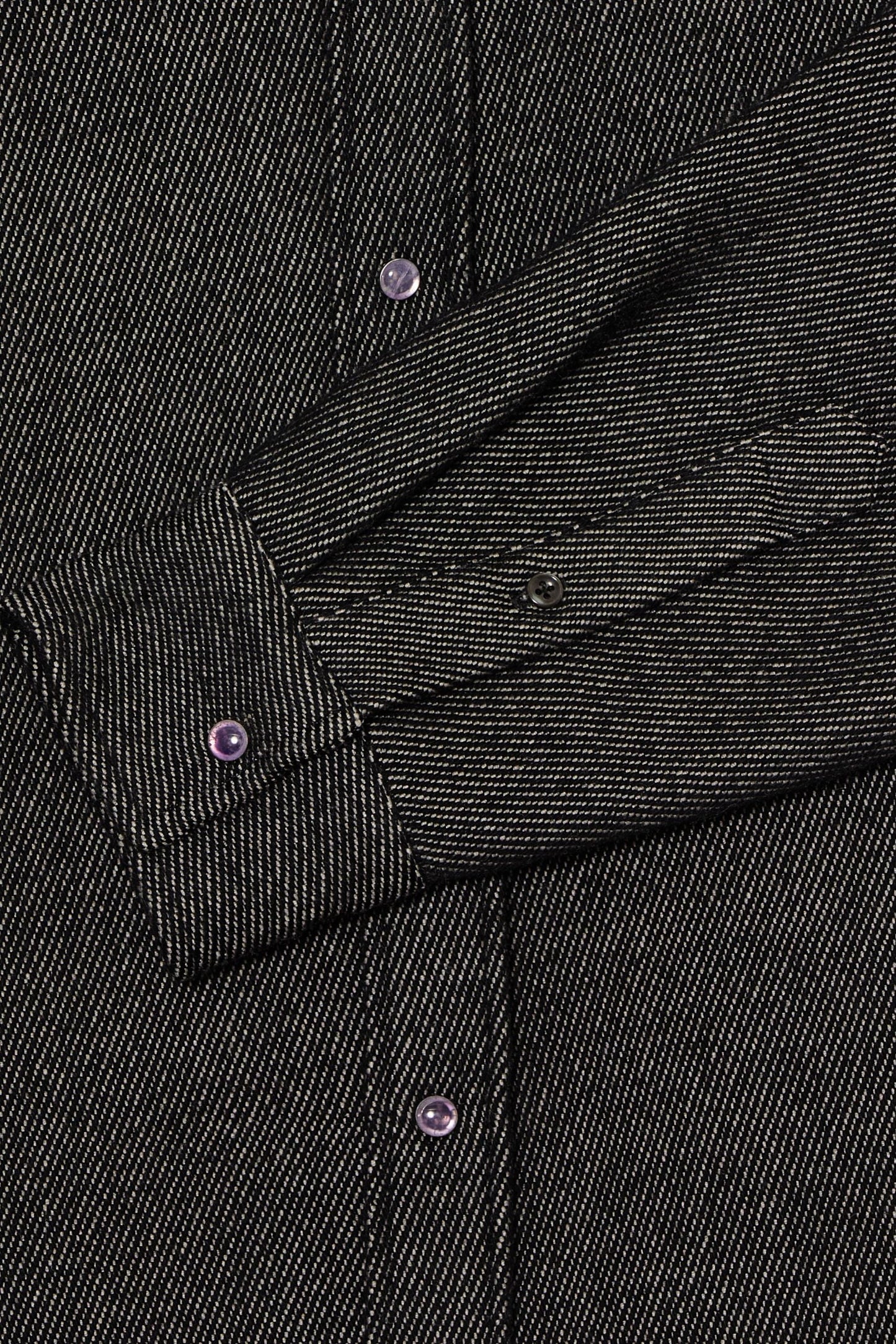 Black Denim Cashmere Shirt