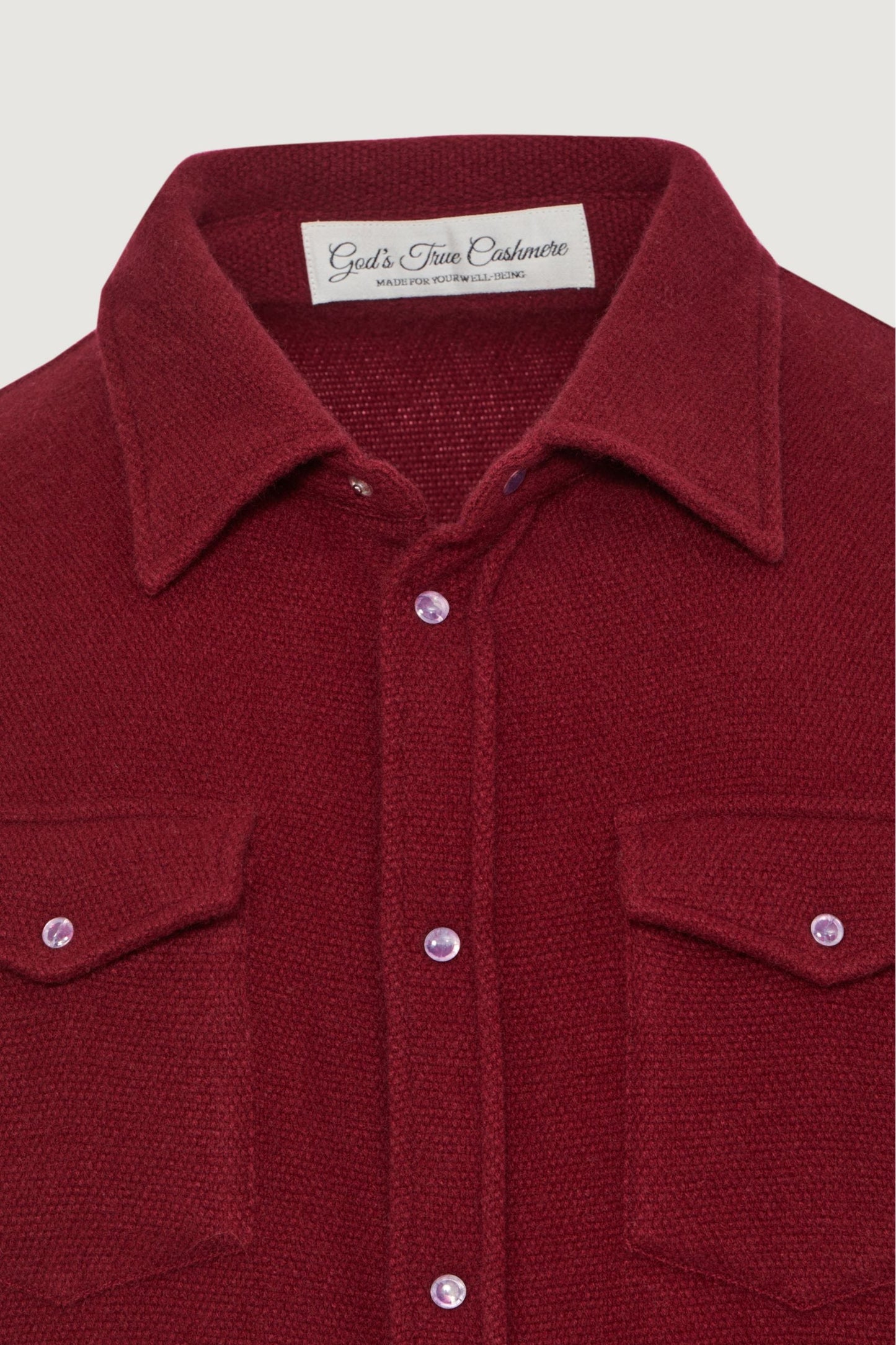 Bordeaux Cashmere Shirt