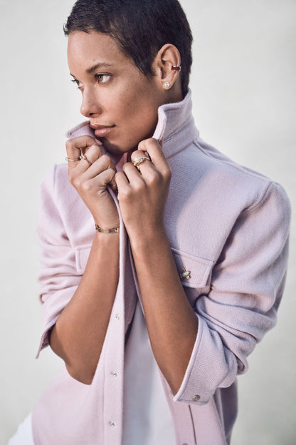 Dusty Rose Cashmere Shirt