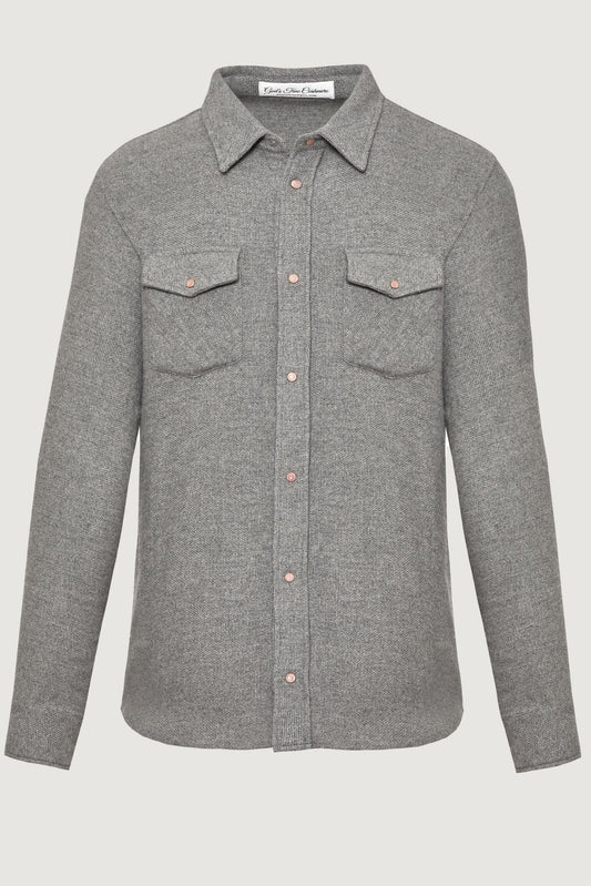 Grey Cashmere Shirt