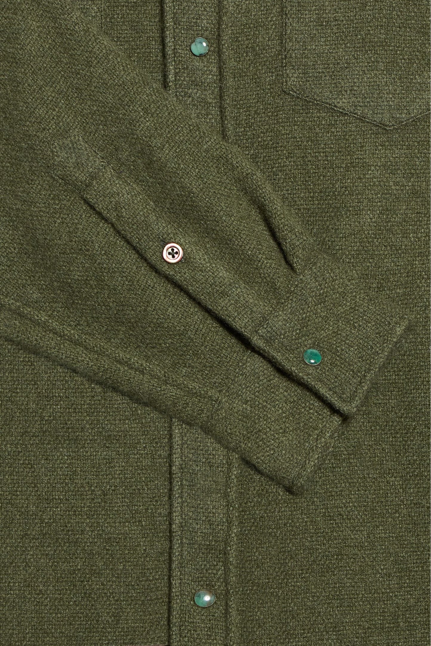 Olive Cashmere Shirt