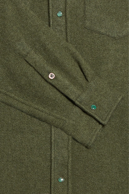 Olive Cashmere Shirt