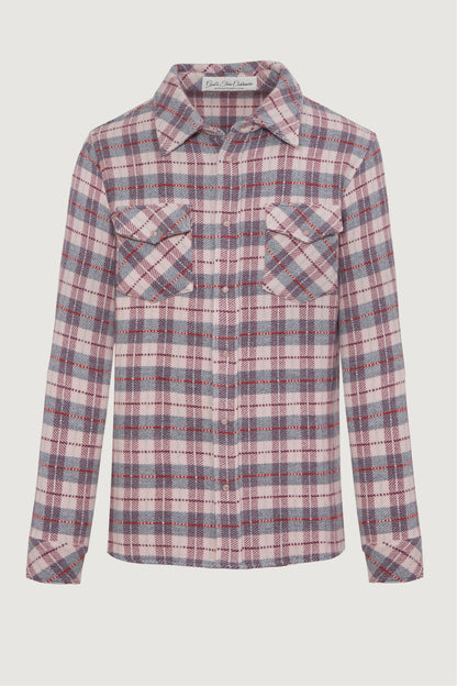 Pink Tartan Cashmere Shirt