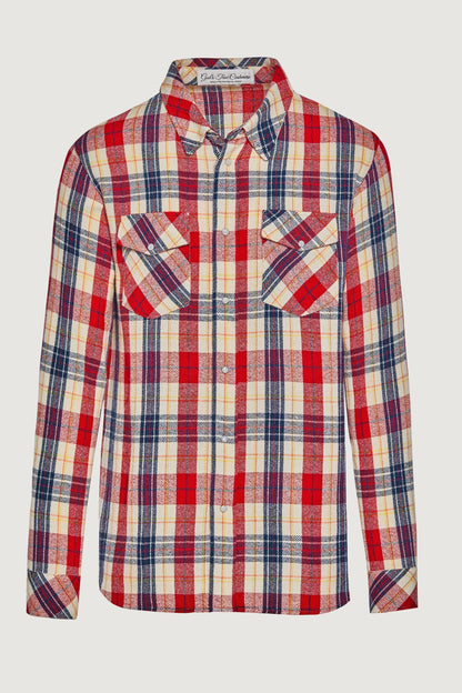 Red Multi Tartan Cashmere Shirt
