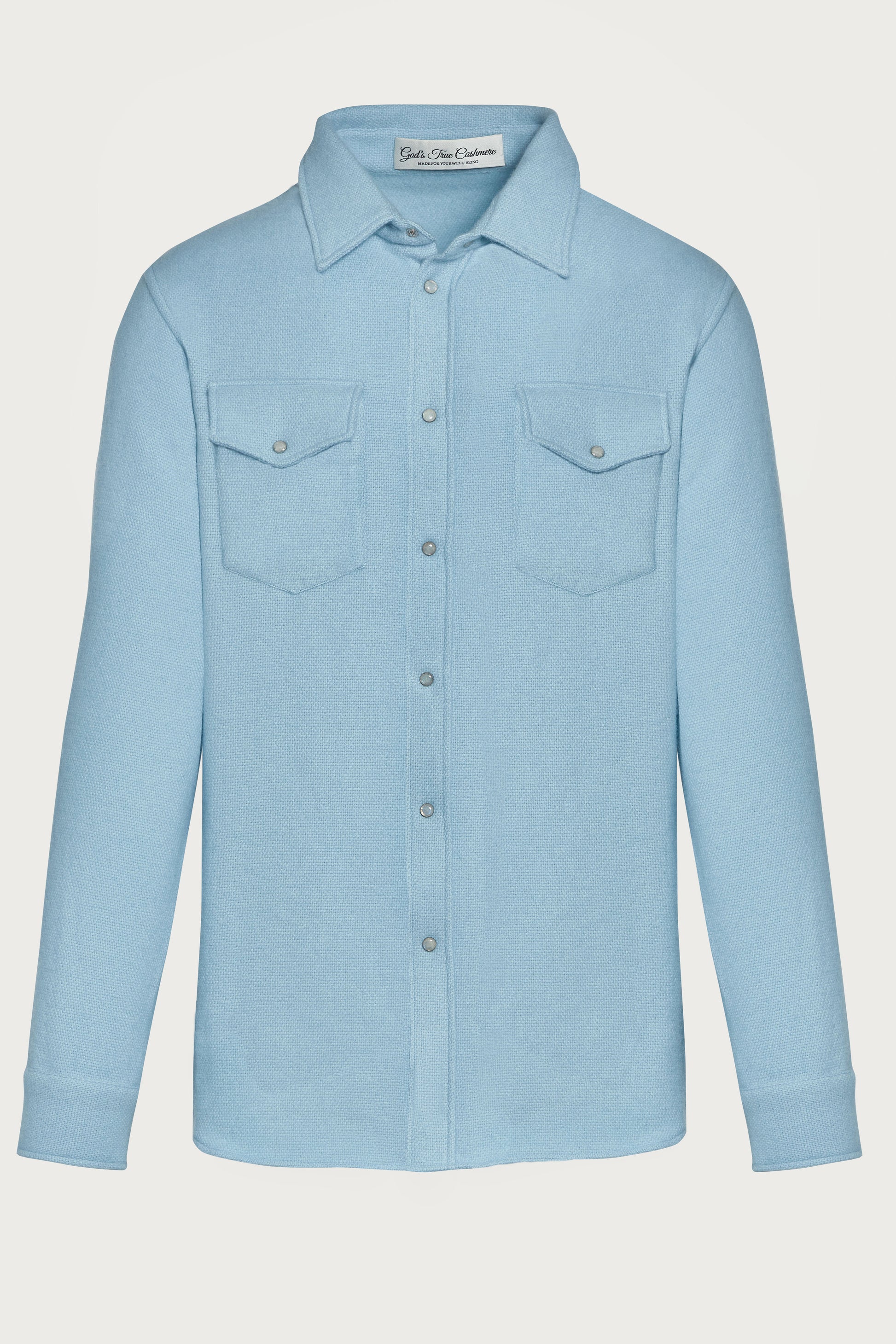 Azure Cashmere Shirt