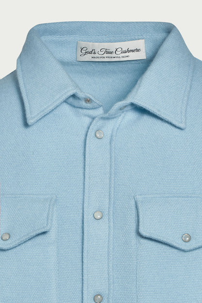 Azure Cashmere Shirt