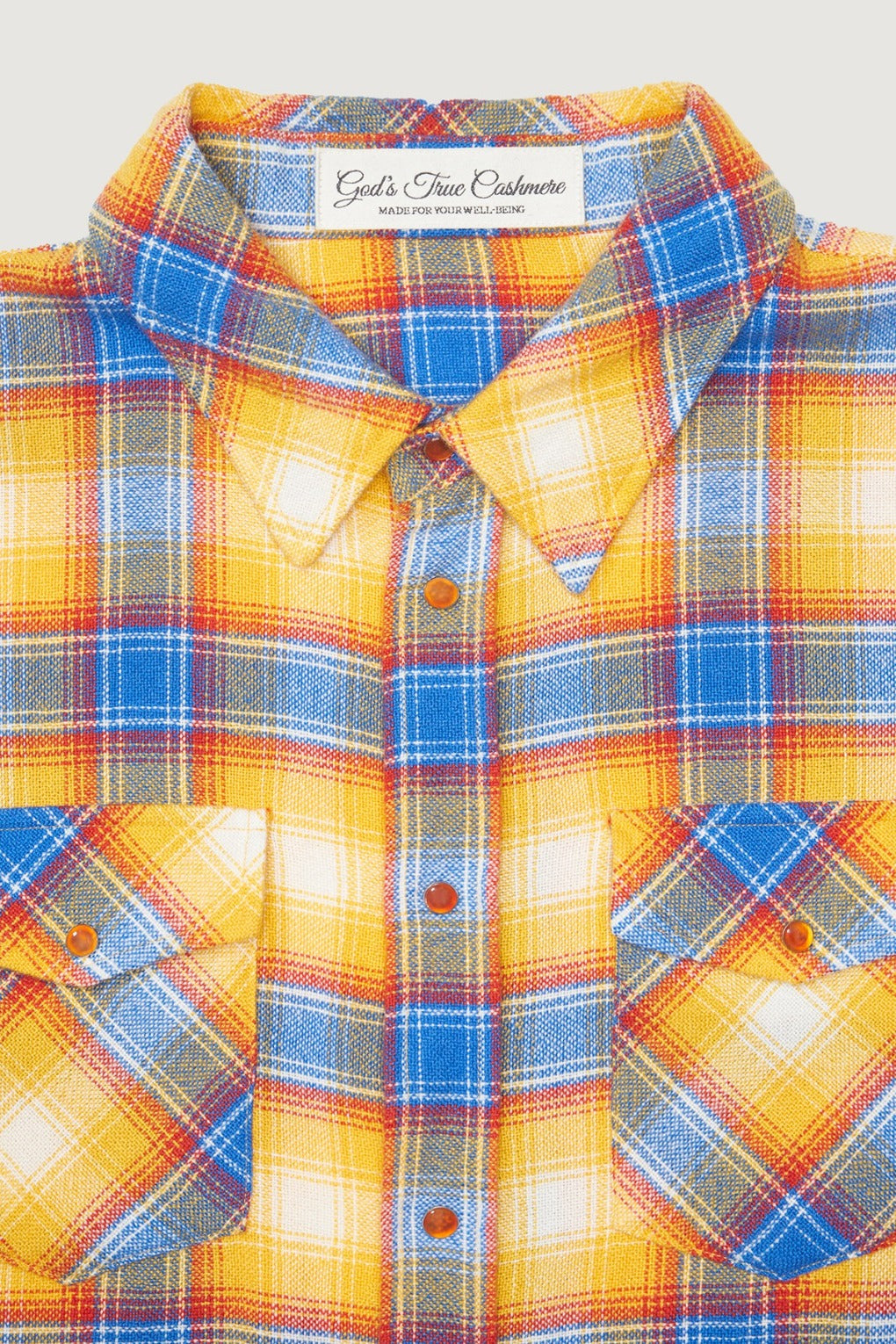Canyon Sunrise Tartan Cashmere Shirt