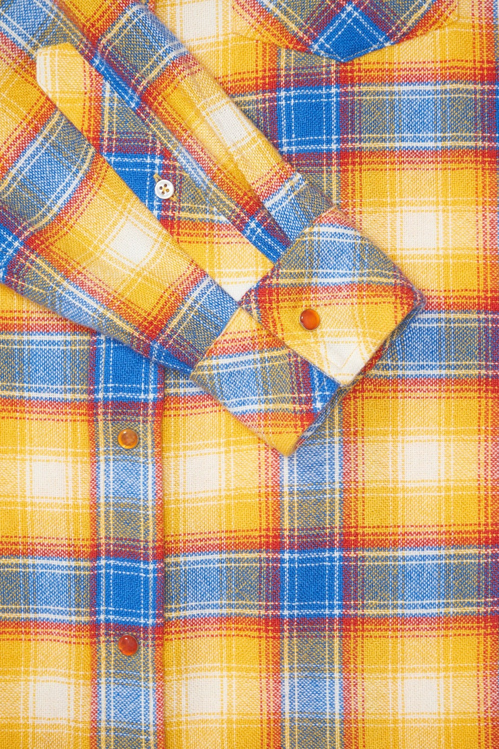 Canyon Sunrise Tartan Cashmere Shirt