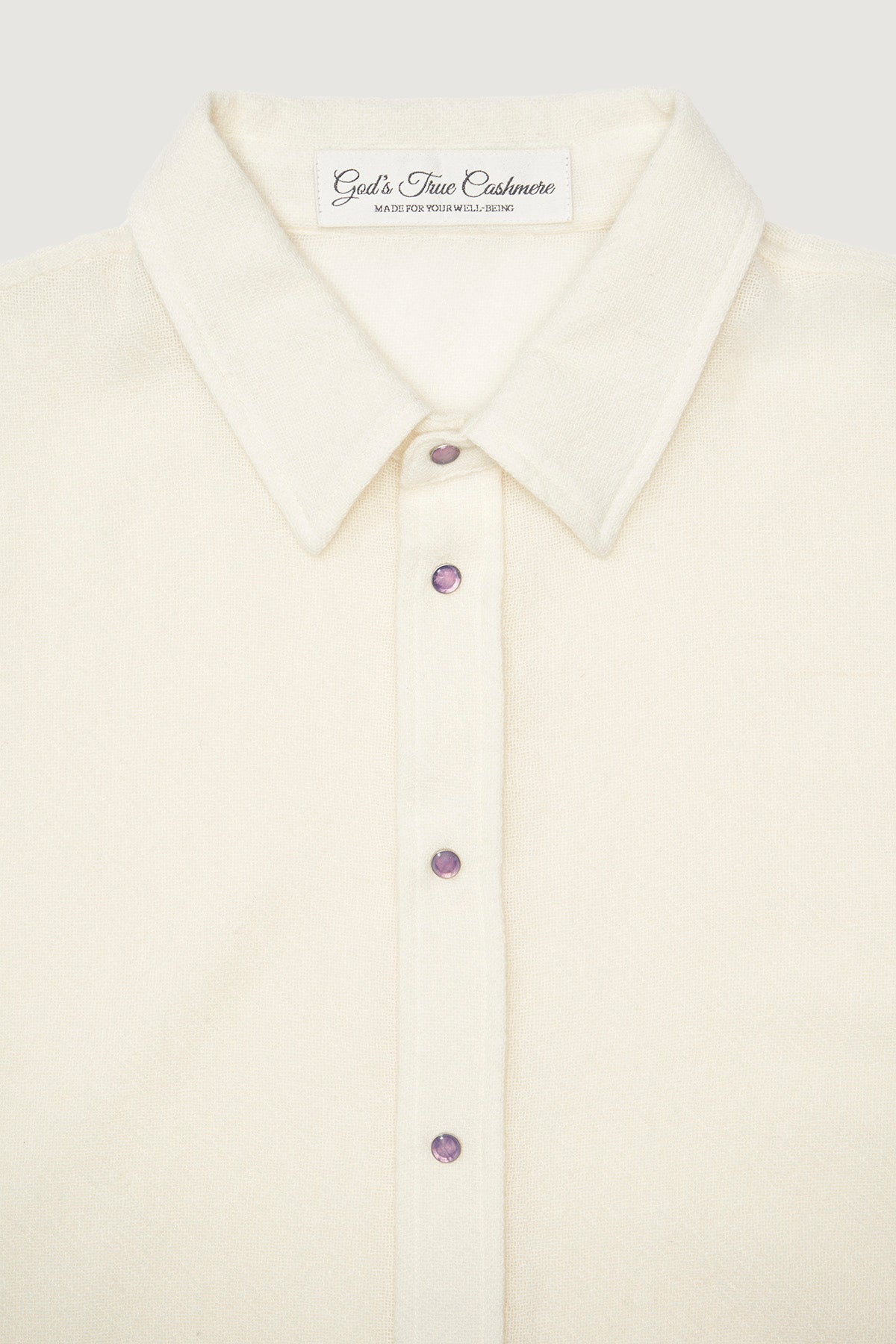 Ivory Gauze Cashmere Shirt