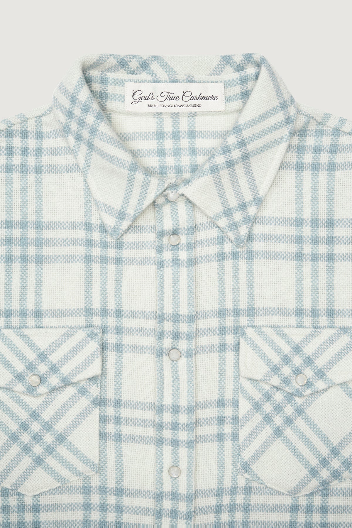 Morning Dew Tartan Cashmere Shirt