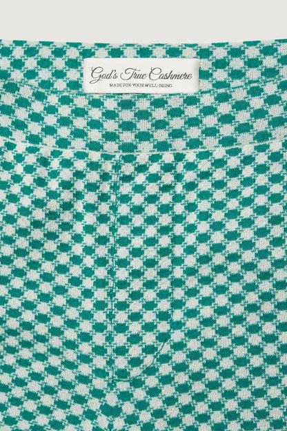 Emerald Dot Cashmere Surf Short