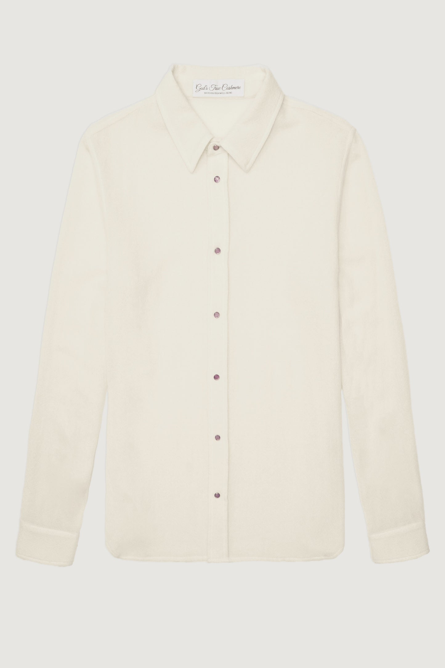 Ivory Gauze Cashmere Shirt