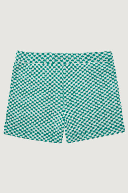 Emerald Dot Cashmere Surf Short