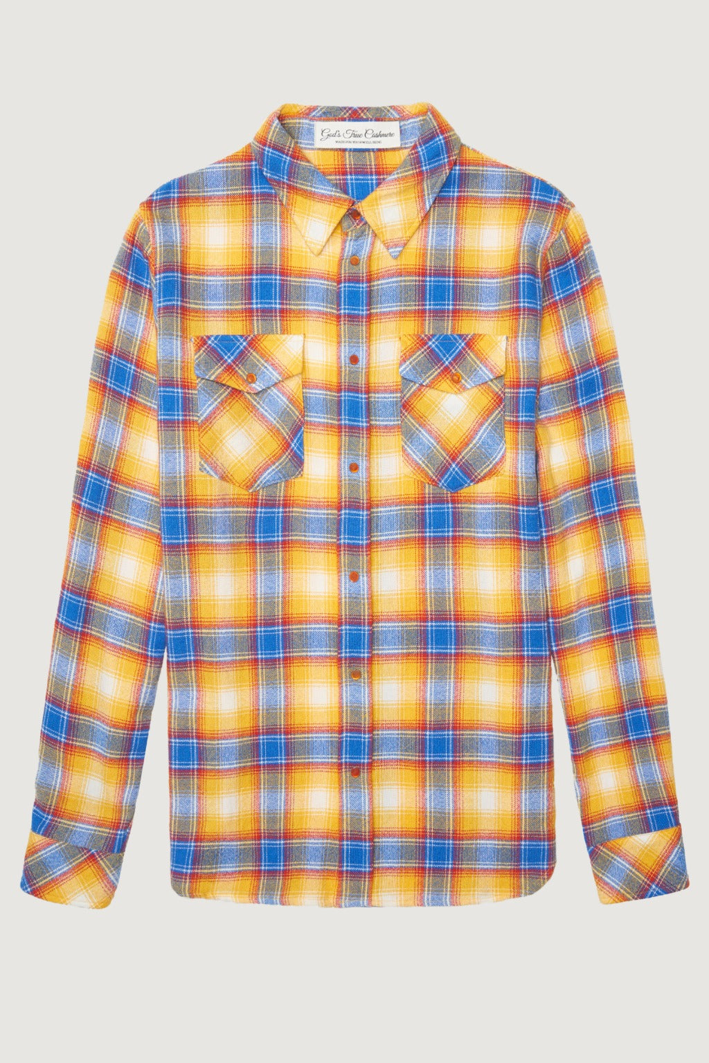 Canyon Sunrise Tartan Cashmere Shirt