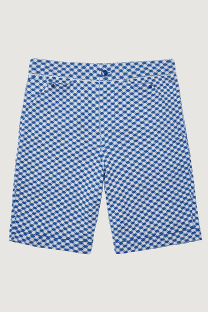 Lapis Dot Cashmere Boat Short