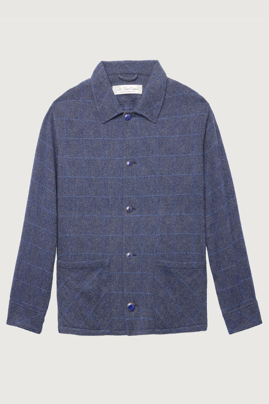 Wizard Herringbone Cashmere Lounge Jacket
