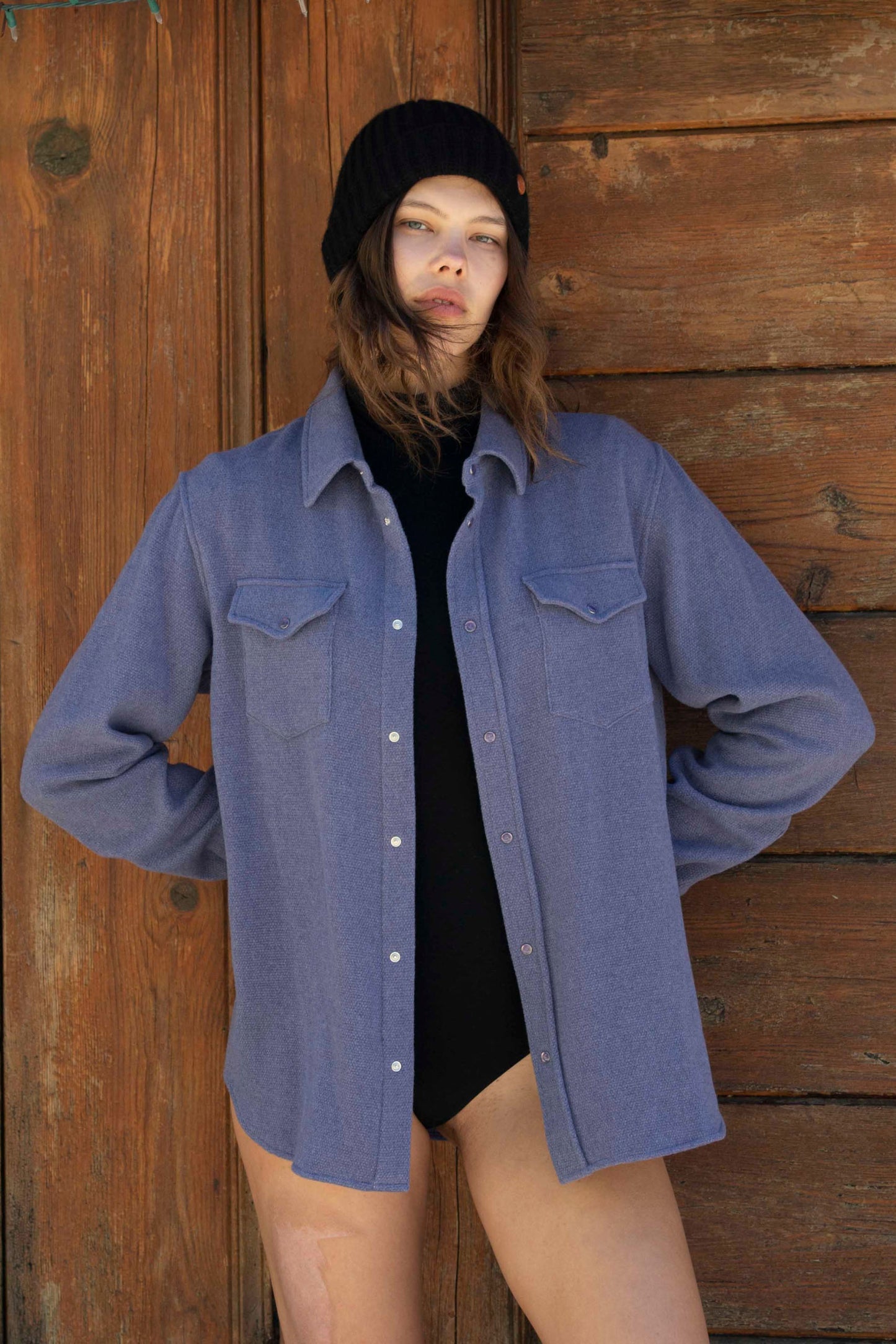 Lavender Cashmere Shirt