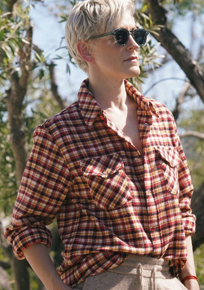 Time Tartan Cashmere Shirt