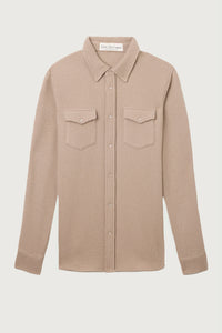 Smoke Waffle Cashmere Shirt