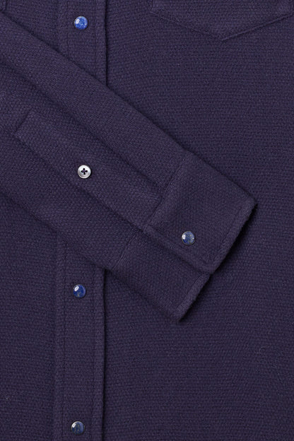 Midnight Sea Cashmere Shirt