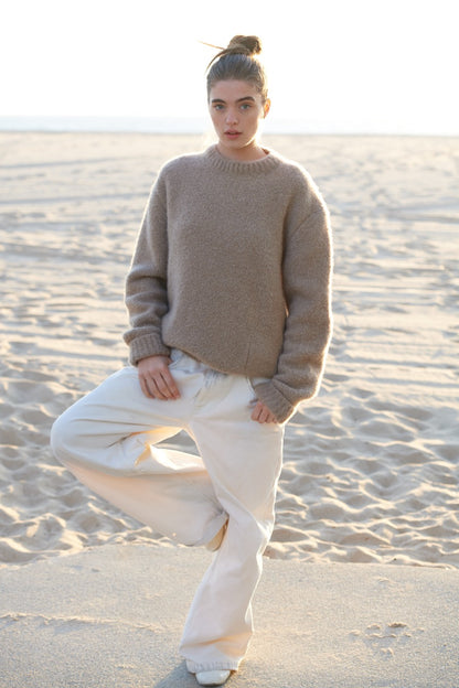 Taupe Cloud Cashmere Sweater