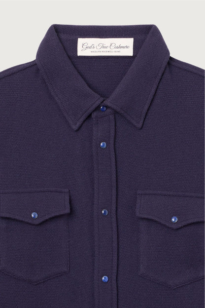 Midnight Sea Cashmere Shirt