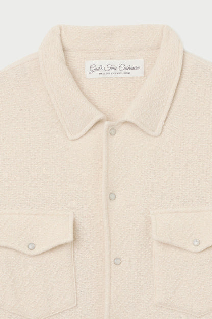 Diamond Cashmere Short Sleeve Shirt