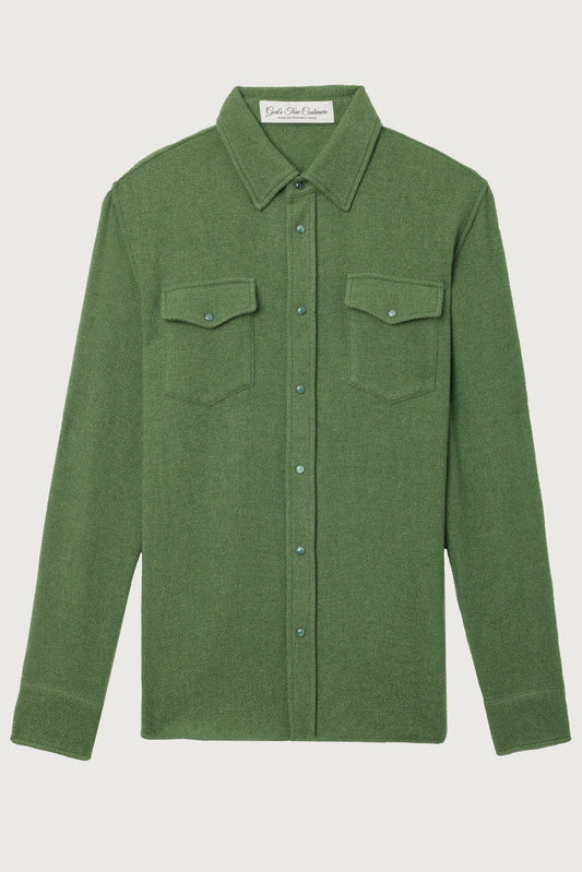 Willow Green Cashmere Shirt