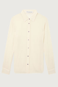 Ivory Gauze Cashmere Shirt