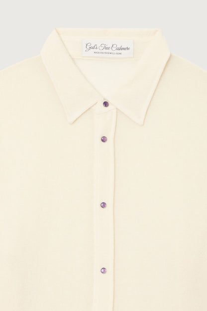 Ivory Gauze Cashmere Shirt