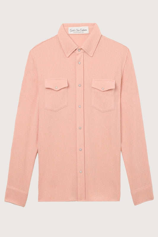 Peach Blush Cashmere Shirt