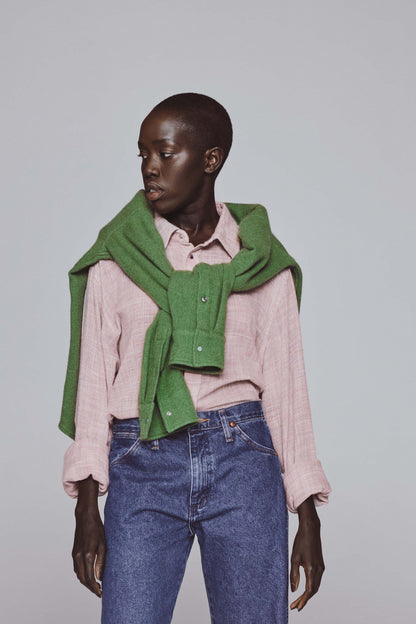 Space Dye Gauze Cashmere Shirt