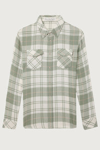 Sage Tartan Cashmere Shirt