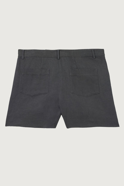 Charcoal Linen Short