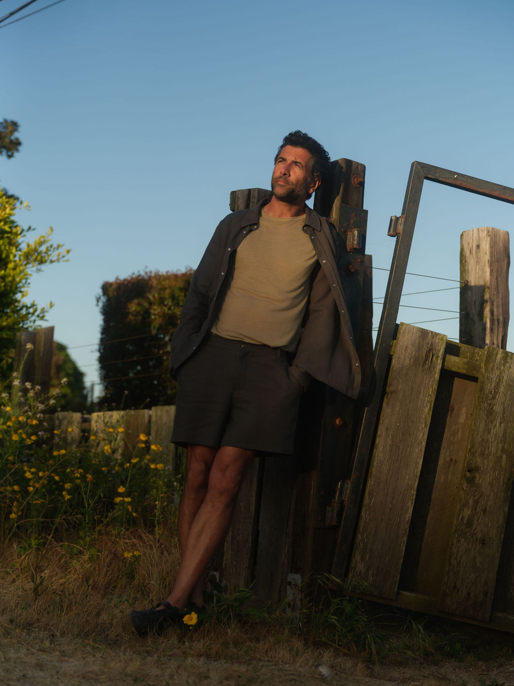 Charcoal Linen Short