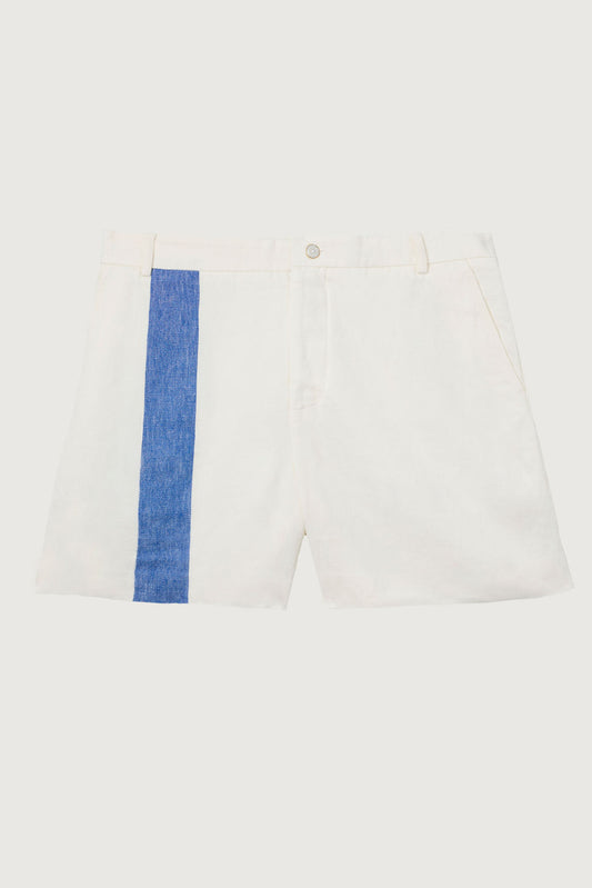Ivory Racer Linen Short