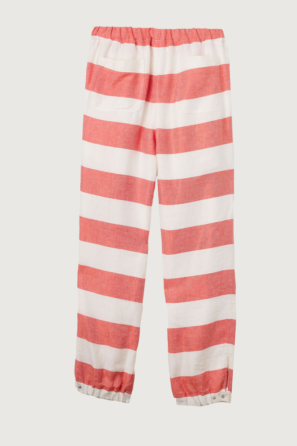 Tomato Stripe Linen Pant