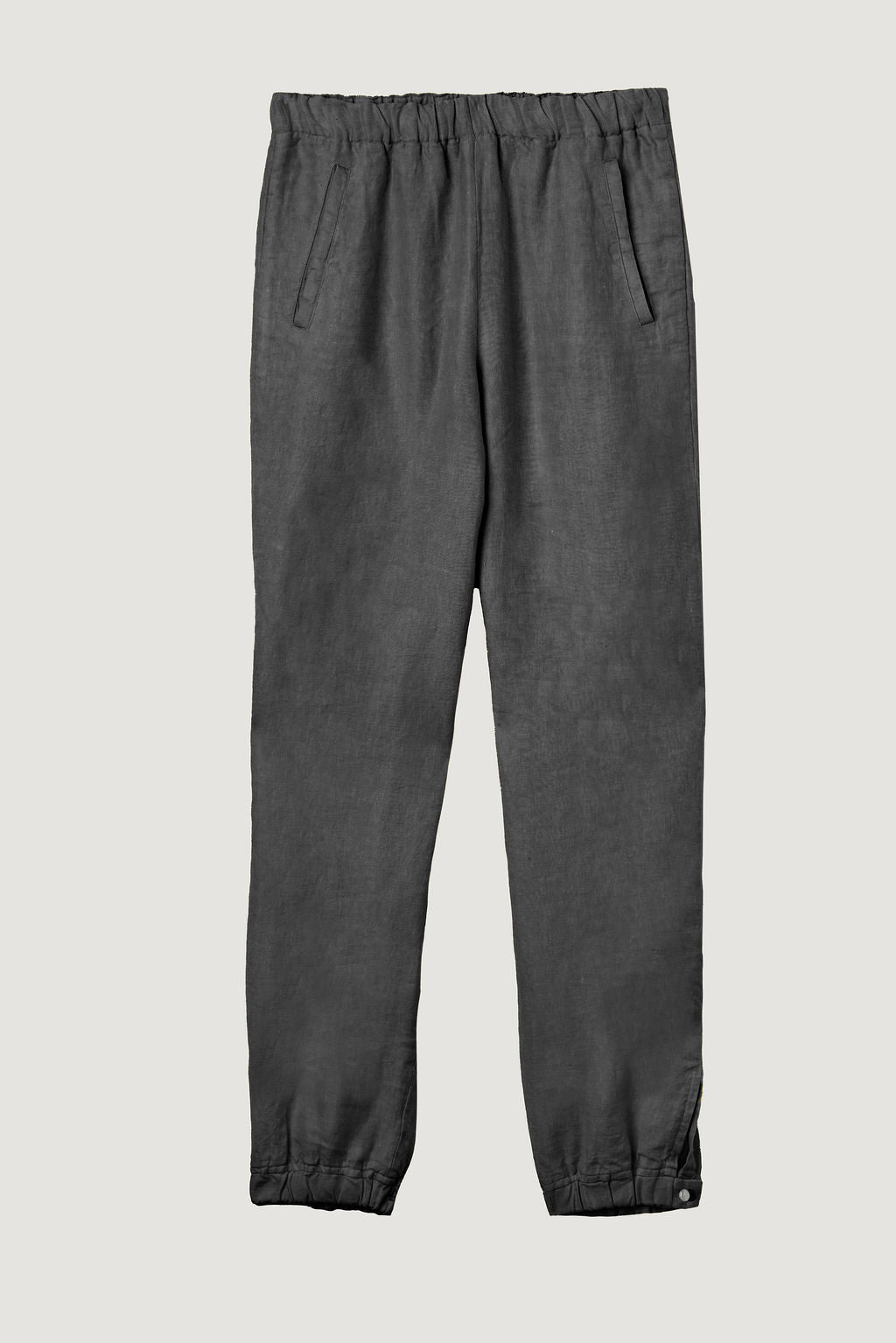 Charcoal Linen Track Pant