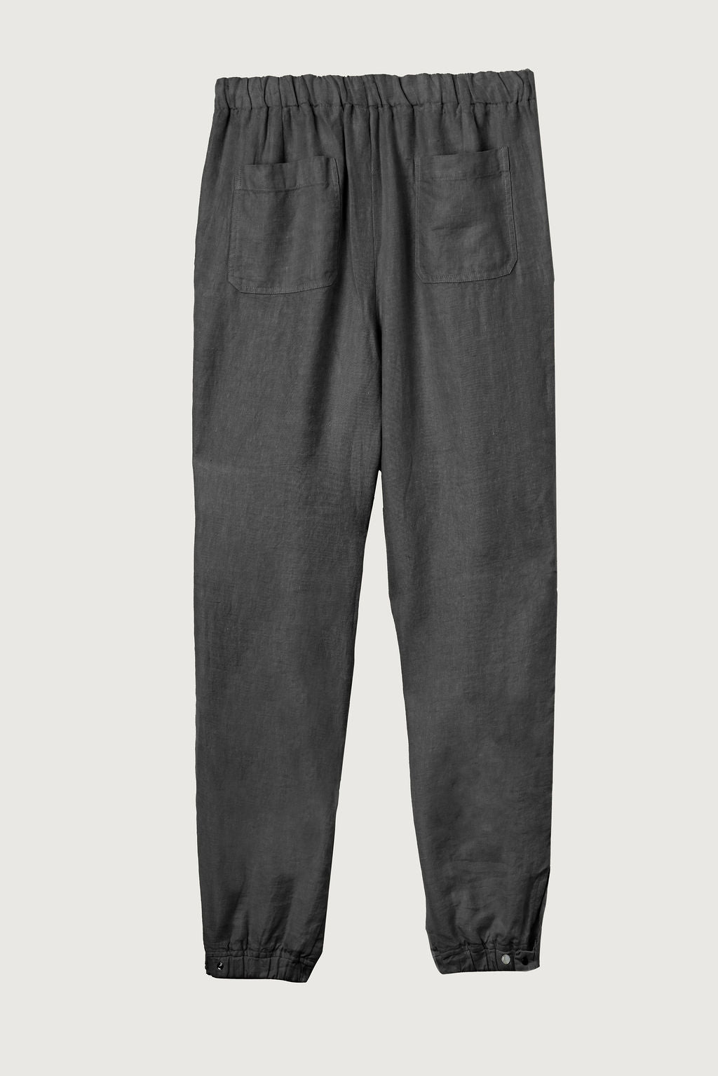 Charcoal Linen Track Pant