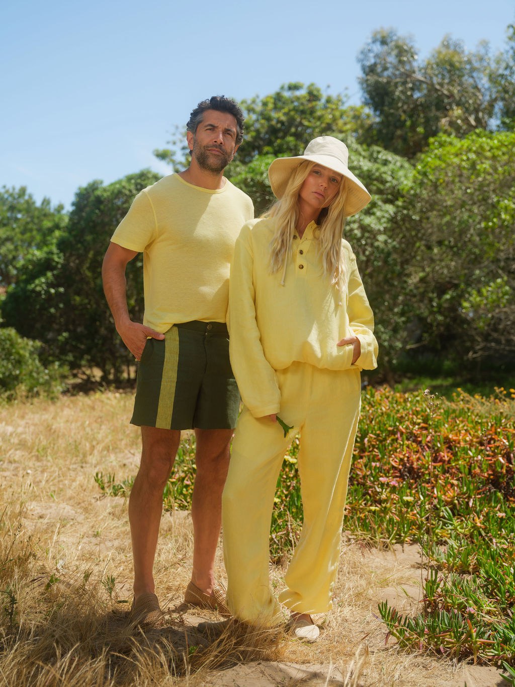 Butter Yellow Linen Anorak