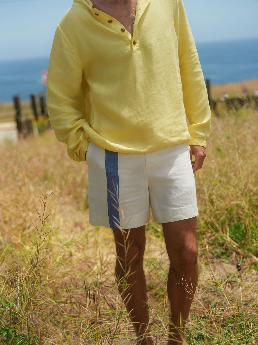 Butter Yellow Linen Anorak