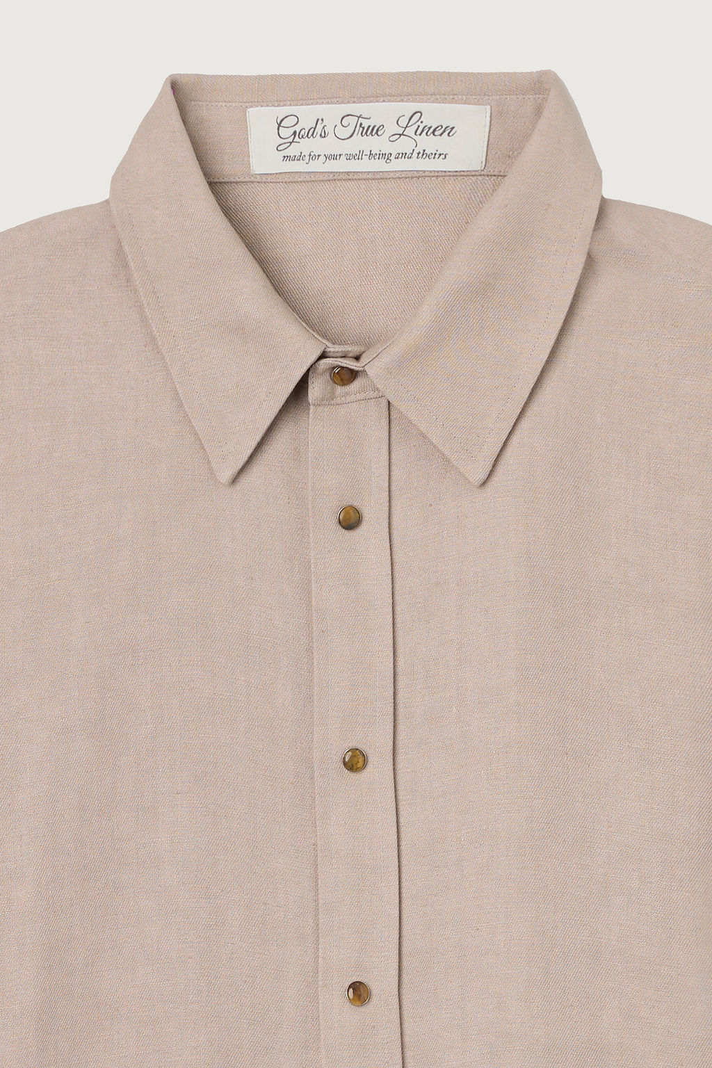Tan Linen Shirt