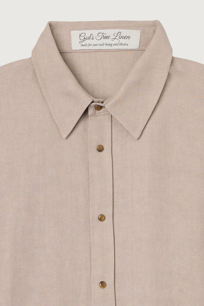 Tan Linen Shirt